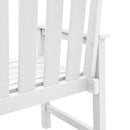 vidaXL Kerti étkezőszék 2 pcs Fehér 65.5 x 59 x 88cm HDPE