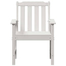 vidaXL Kerti étkezőszék 2 pcs Fehér 65,5 x 59 x 88 cm HDPE
