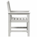 vidaXL Kerti étkezőszék 2 pcs Fehér 65,5 x 59 x 88 cm HDPE