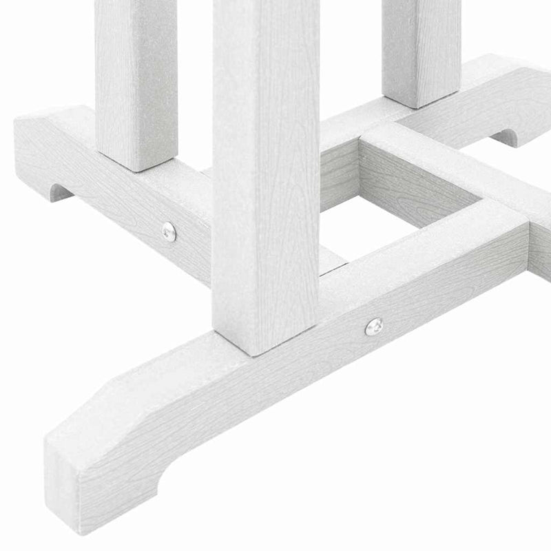 vidaXL Bárasztal Fehér 55 x 55 x 107 cm HDPE