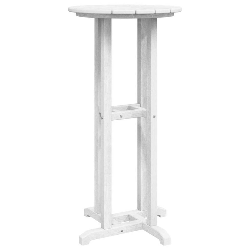 vidaXL Bárasztal Fehér 55 x 55 x 107 cm HDPE