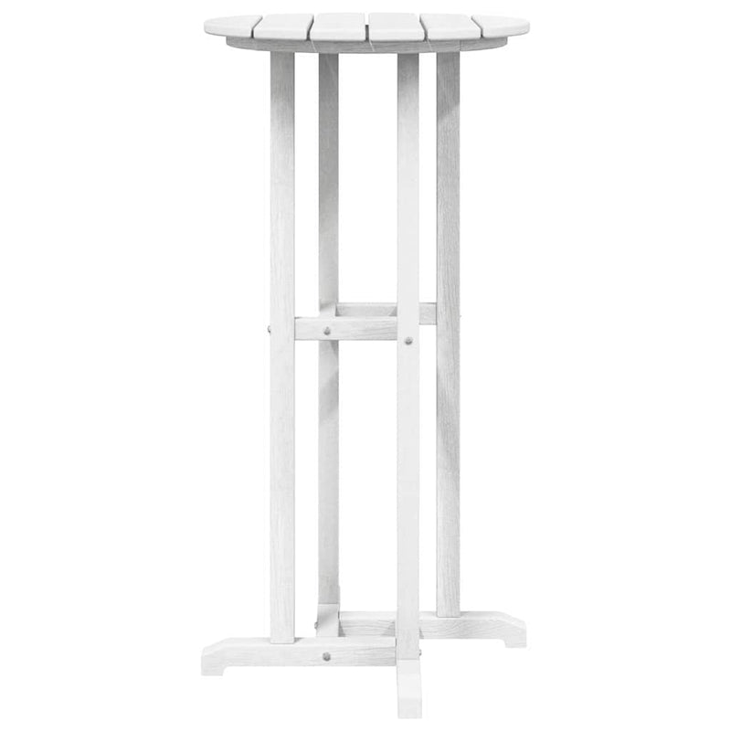 vidaXL Bárasztal Fehér 55 x 55 x 107 cm HDPE