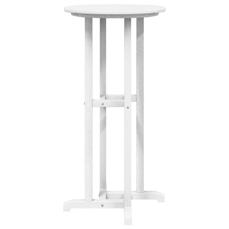 vidaXL Bárasztal Fehér 55 x 55 x 107 cm HDPE