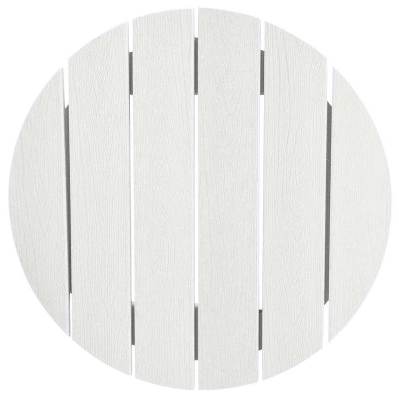 vidaXL Bárasztal Fehér 55 x 55 x 107 cm HDPE