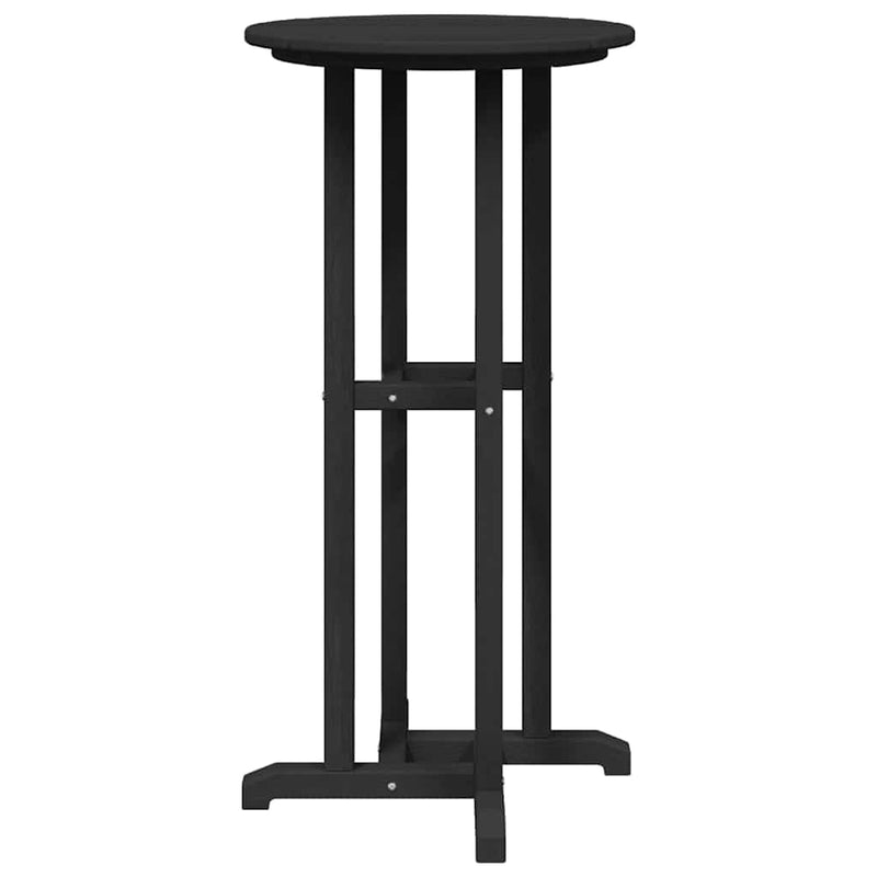 vidaXL Bárasztal Fekete 55 x 55 x 107 cm HDPE