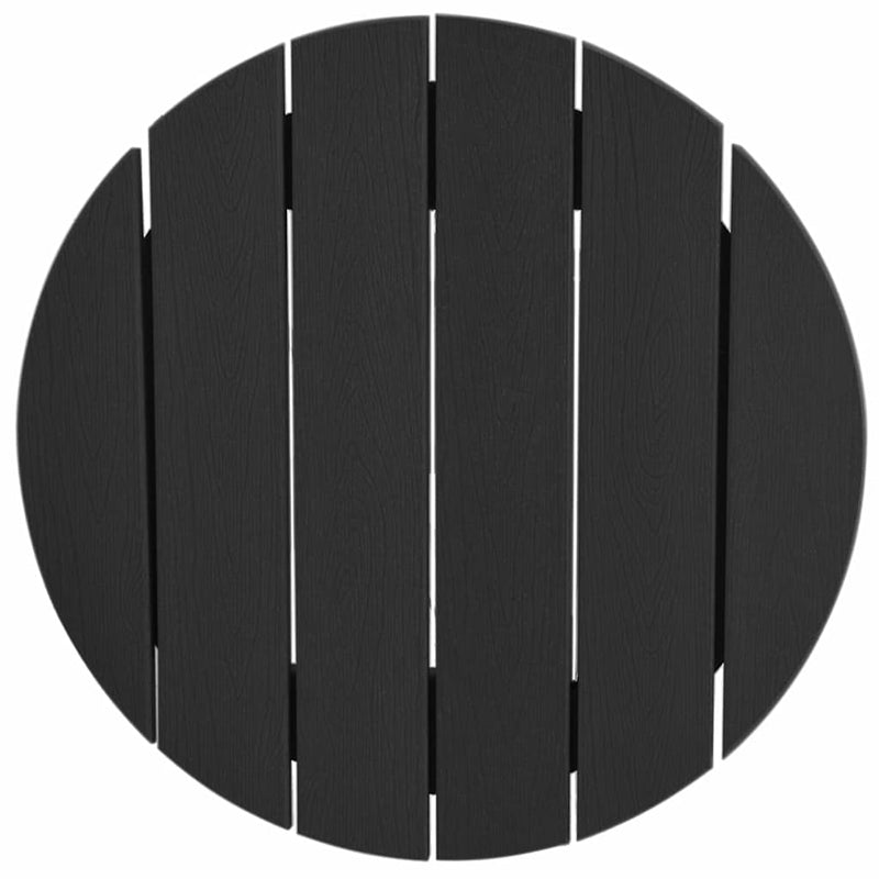 vidaXL Bárasztal Fekete 55 x 55 x 107 cm HDPE