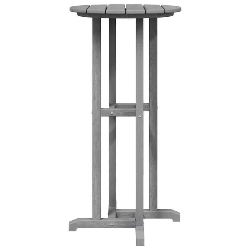 vidaXL Bárasztal Világosszürke 55 x 55 x 107 cm HDPE