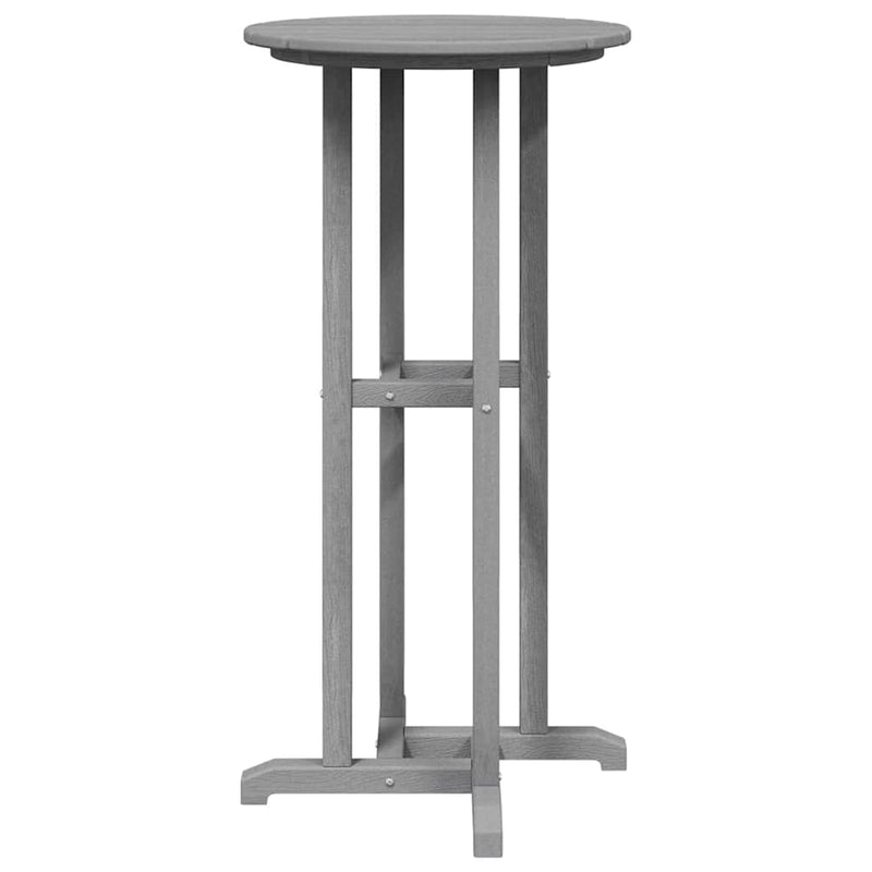vidaXL Bárasztal Világosszürke 55 x 55 x 107 cm HDPE