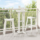 vidaXL Bárszék 2 pcs Fehér 52 x 43 x 73,5 cm HDPE