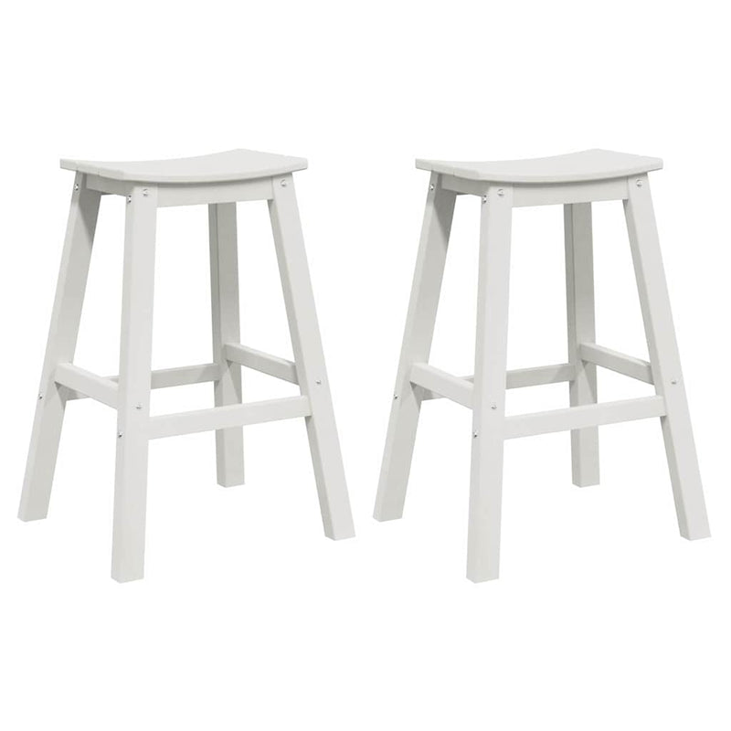 vidaXL Bárszék 2 pcs Fehér 52 x 43 x 73.5cm Műanyag