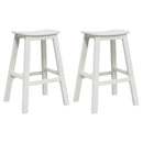 vidaXL Bárszék 2 pcs Fehér 52 x 43 x 73,5 cm HDPE