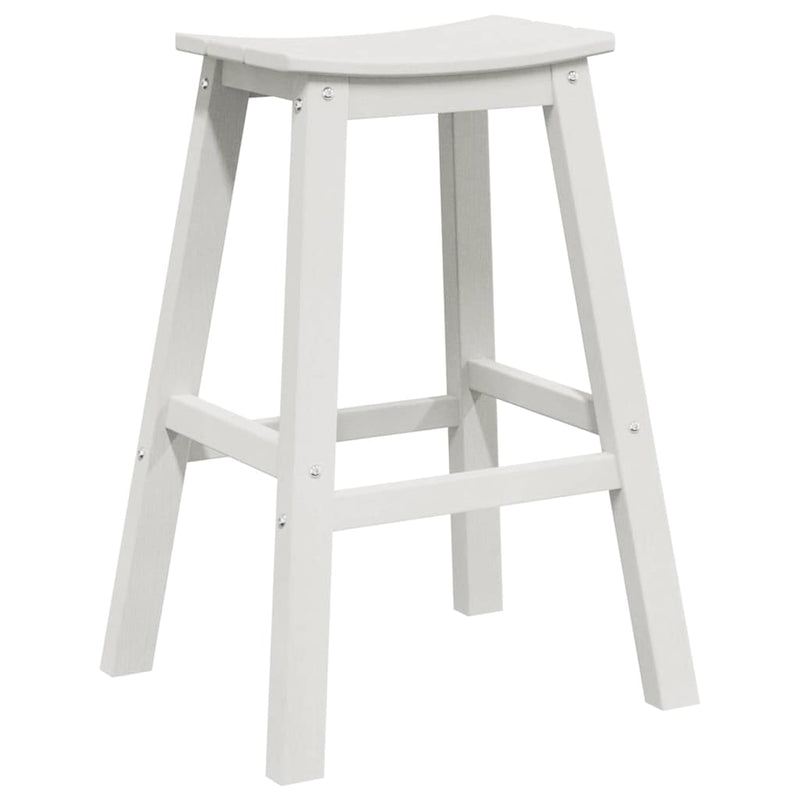 vidaXL Bárszék 2 pcs Fehér 52 x 43 x 73.5cm Műanyag