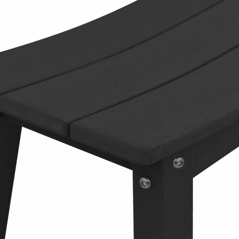 vidaXL Bárszék 2 pcs Fekete 52 x 43 x 73.5cm Műanyag