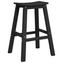 vidaXL Bárszék 2 pcs Fekete 52 x 43 x 73,5 cm HDPE