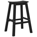 vidaXL Bárszék 2 pcs Fekete 52 x 43 x 73,5 cm HDPE