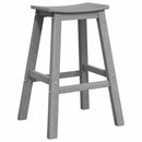 vidaXL Bárszék 2 pcs Világosszürke 52 x 43 x 73,5 cm HDPE