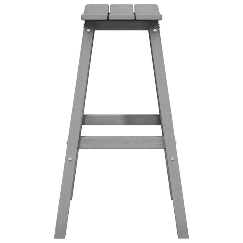 vidaXL Bárszék 2 pcs Világosszürke 52 x 43 x 73.5cm Műanyag