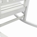 vidaXL Kerti hintaszék Fehér 92 x 70 x 108cm HDPE