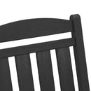 vidaXL Kerti hintaszék Fekete 92 x 70 x 108cm HDPE