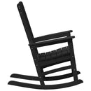 vidaXL Kerti hintaszék Fekete 92 x 70 x 108cm HDPE