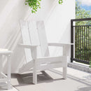 vidaXL Összecsukható Adirondack szék Fehér 80,5 x 74,5 x 92 cm HDPE