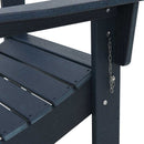vidaXL Összecsukható Adirondack szék Sötétkék 80,5 x 74,5 x 92 cm HDPE