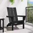 vidaXL Összecsukható Adirondack szék Fekete 80,5 x 74,5 x 92 cm HDPE