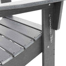 vidaXL Összecsukható Adirondack szék Világosszürke 74.5 x 80.5 x 90cm