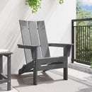 vidaXL Összecsukható Adirondack szék Világosszürke 80,5 x 74,5 x 92 cm