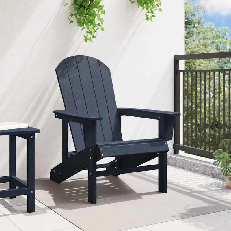 vidaXL Adirondack szék Tengerészkék 74 x 82 x 92cm HDPE