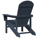 vidaXL Adirondack szék Tengerészkék 74 x 82 x 92cm HDPE