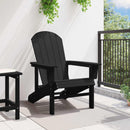 vidaXL Adirondack szék Fekete 82 x 74 x 92 cm HDPE