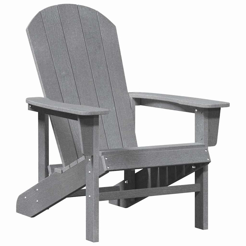 vidaXL Adirondack szék Világosszürke 74 x 82 x 92cm HDPE