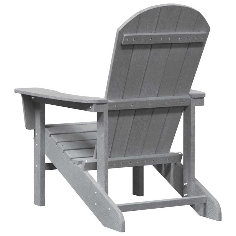 vidaXL Adirondack szék Világosszürke 74 x 82 x 92cm HDPE