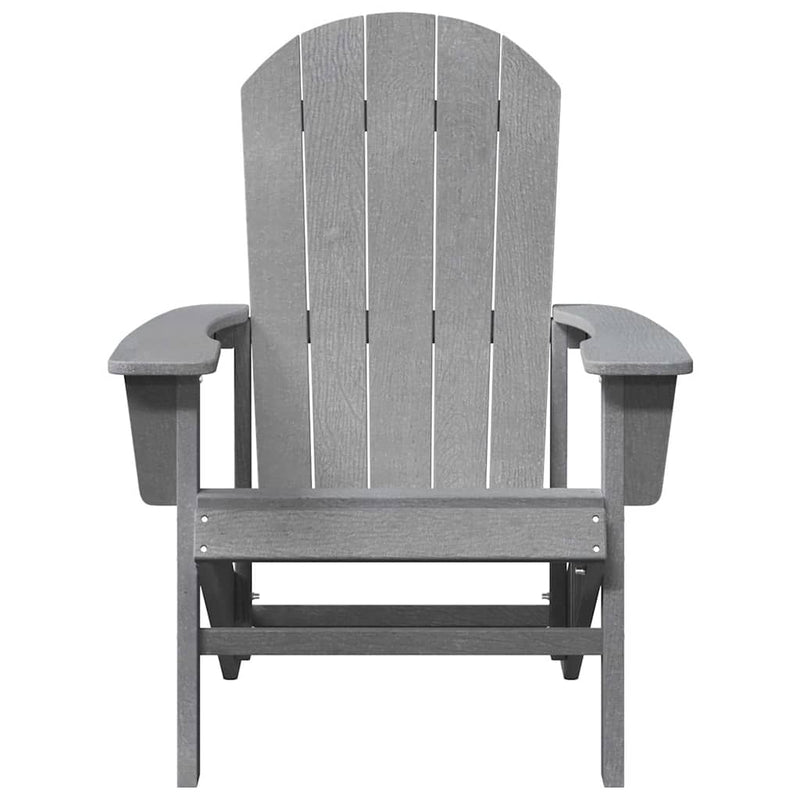 vidaXL Adirondack szék Világosszürke 74 x 82 x 92cm HDPE