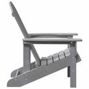 vidaXL Adirondack szék Világosszürke 82 x 74 x 92 cm HDPE