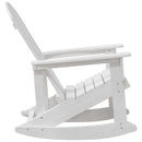 vidaXL Adirondack hintaszék Fehér 92 x 73,5 x 92 cm HDPE