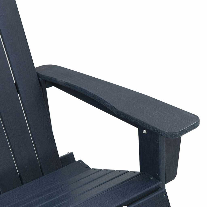 vidaXL Adirondack hintaszék Tengerészkék 73.5 x 92 x 90 cm HDPE