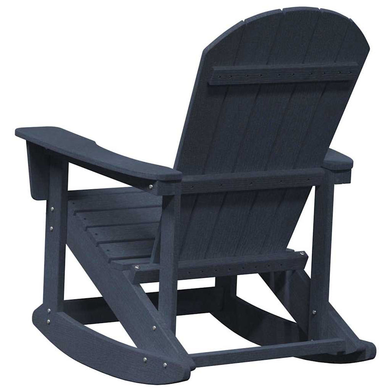 vidaXL Adirondack hintaszék Tengerészkék 73.5 x 92 x 90 cm HDPE
