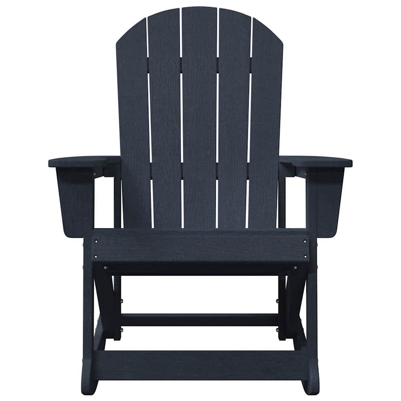 vidaXL Adirondack hintaszék Tengerészkék 73.5 x 92 x 90 cm HDPE