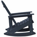 vidaXL Adirondack hintaszék Sötétkék 92 x 73,5 x 92 cm HDPE