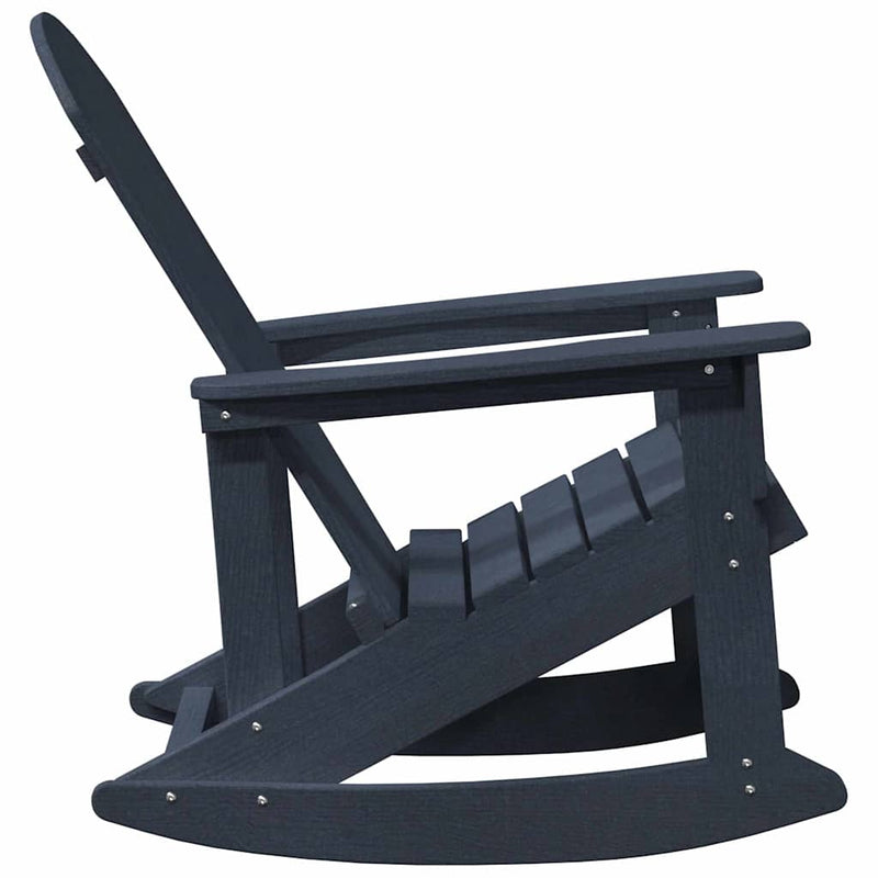 vidaXL Adirondack hintaszék Tengerészkék 73.5 x 92 x 90 cm HDPE