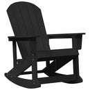 vidaXL Adirondack hintaszék Fekete 92 x 73,5 x 92 cm HDPE