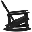 vidaXL Adirondack hintaszék Fekete 92 x 73,5 x 92 cm HDPE