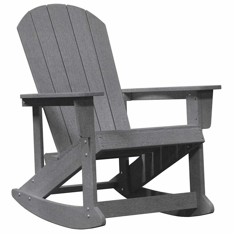 vidaXL Adirondack hintaszék Világosszürke 73.5 x 92 x 90 cm HDPE