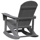 vidaXL Adirondack hintaszék Világosszürke 73.5 x 92 x 90 cm HDPE