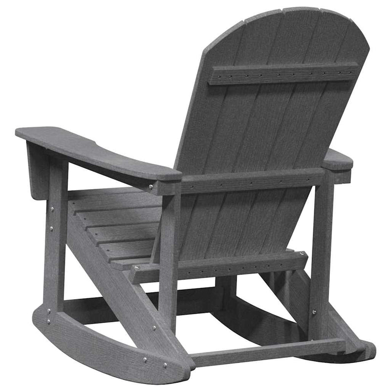 vidaXL Adirondack hintaszék Világosszürke 73.5 x 92 x 90 cm HDPE