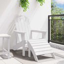 vidaXL Adirondack szék Fehér 82 x 74 x 92 cm HDPE