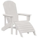 vidaXL Adirondack szék Fehér 74 x 82 x 92cm HDPE