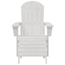 vidaXL Adirondack szék Fehér 74 x 82 x 92cm HDPE